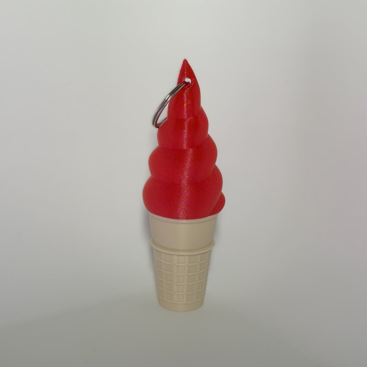 Soft Serve Lip Balm Keychain