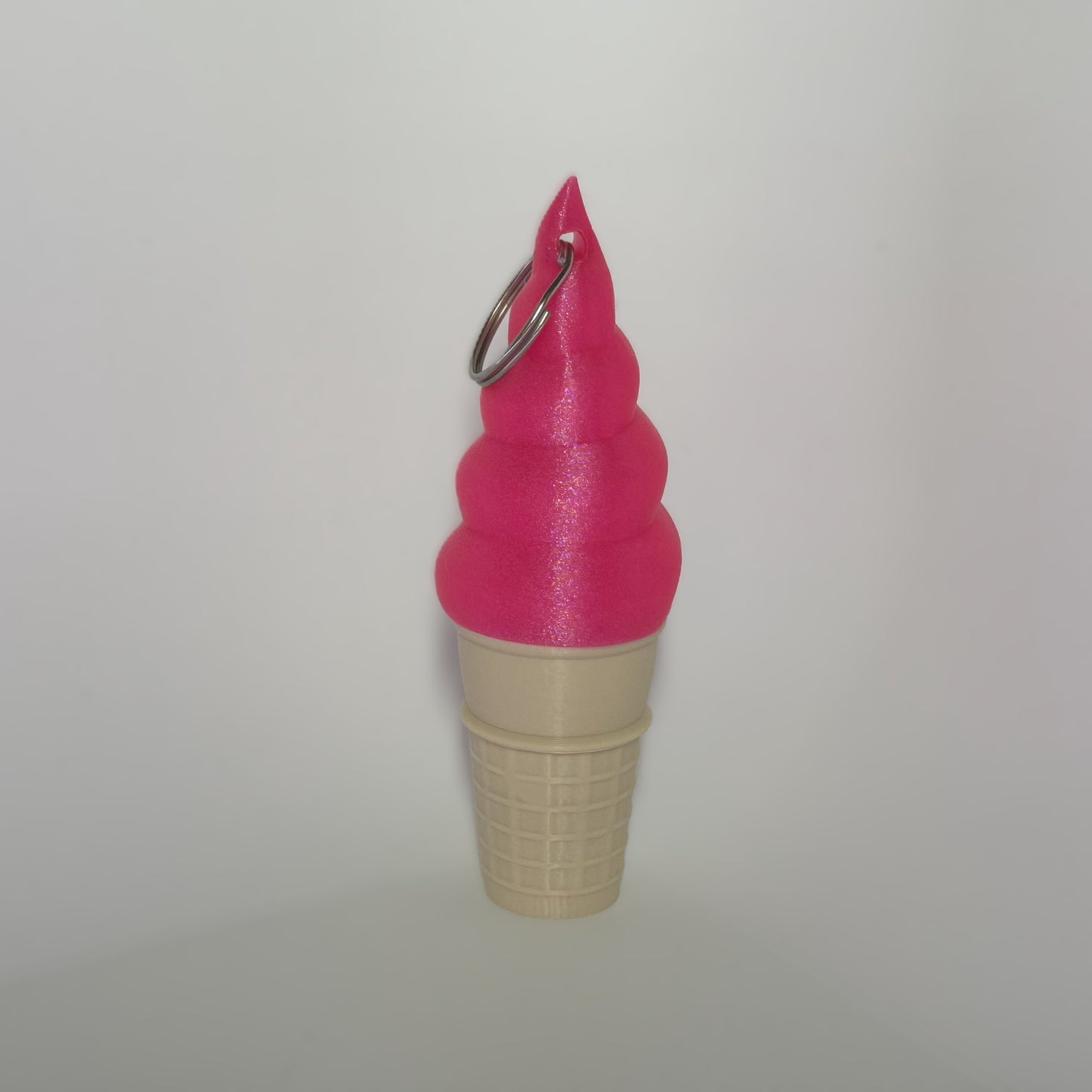 Soft Serve Lip Balm Keychain