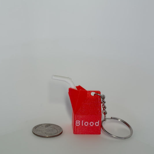 Blood Carton Keychain