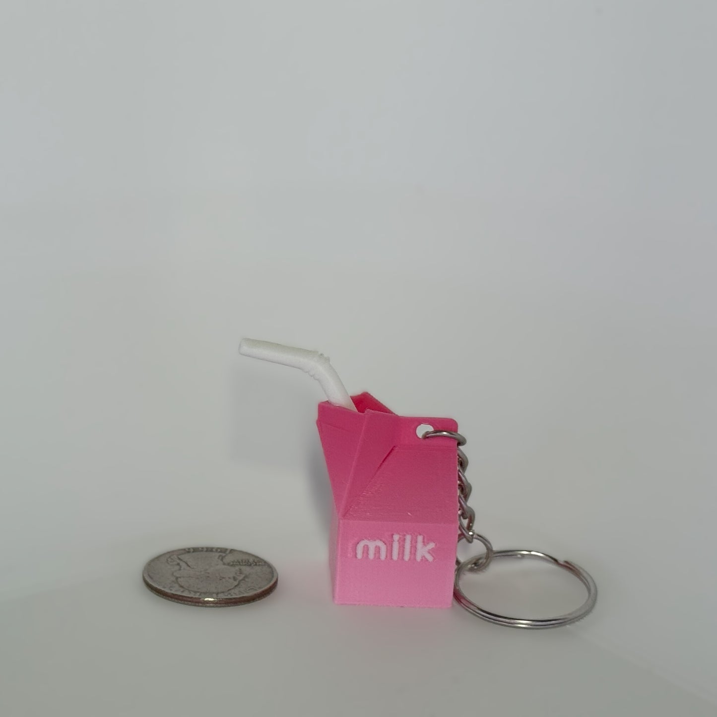Milk Carton Keychain (Random Color)