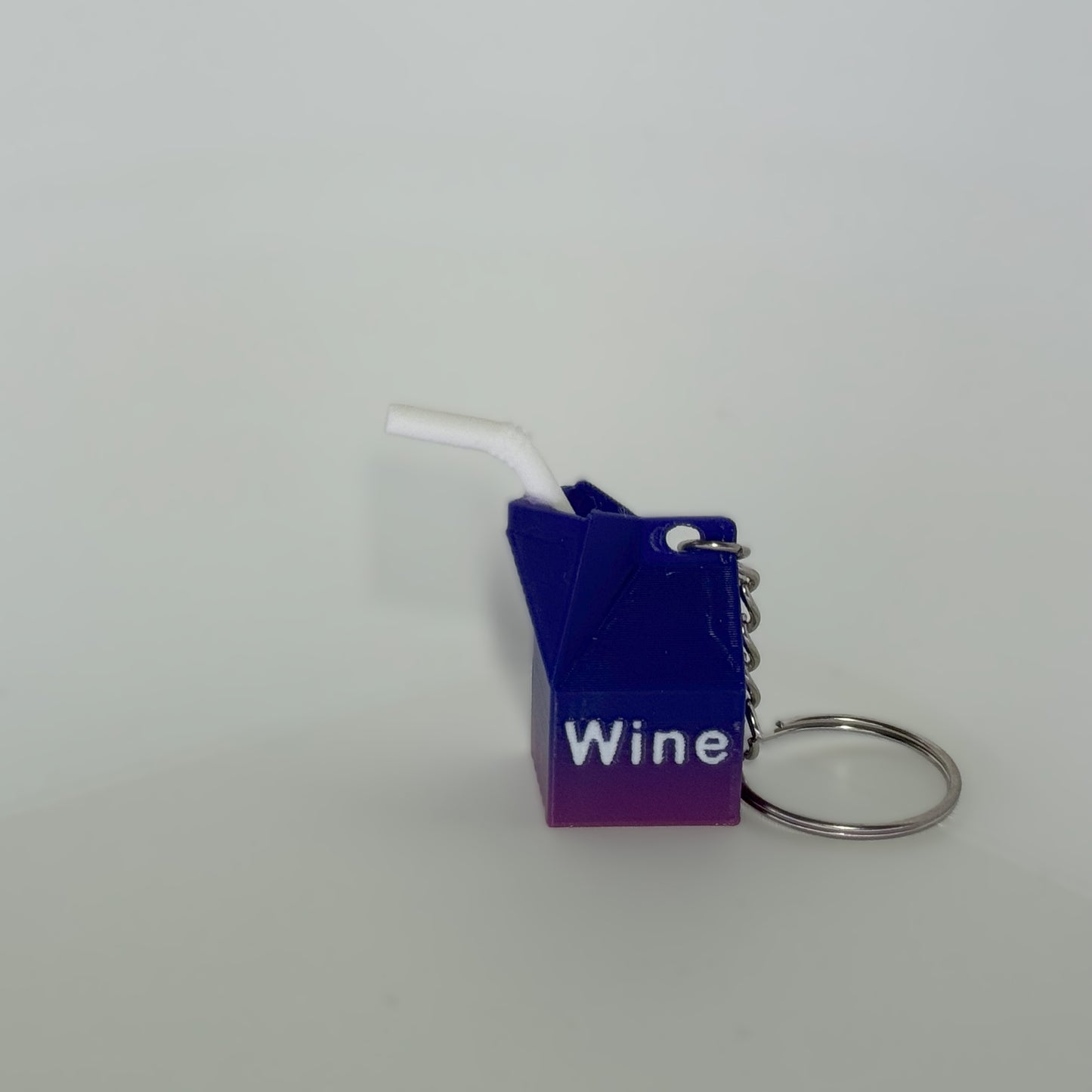 Wine Carton Keychain