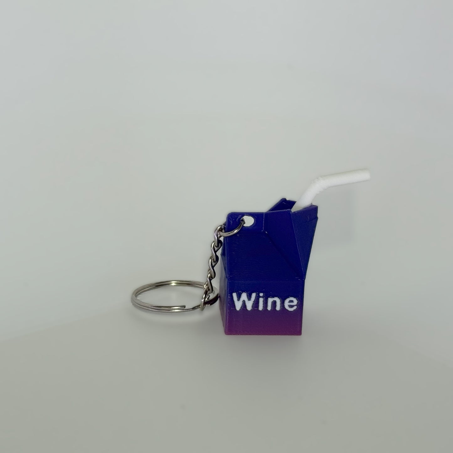 Wine Carton Keychain