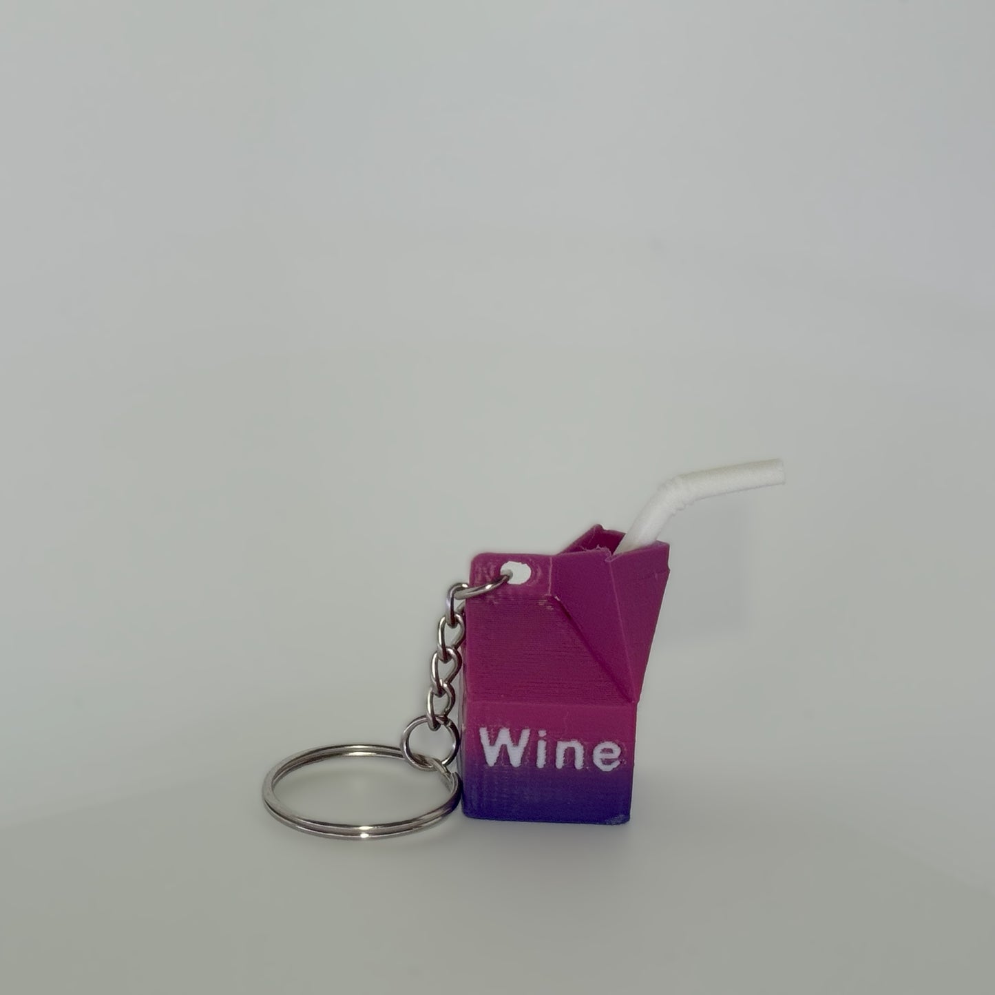Wine Carton Keychain