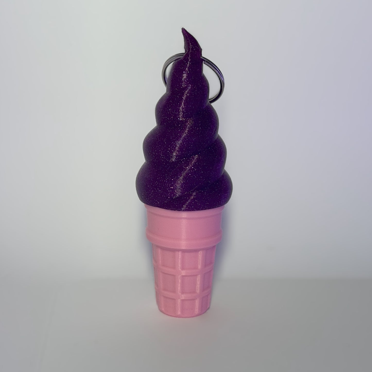 Soft Serve Lip Balm Keychain
