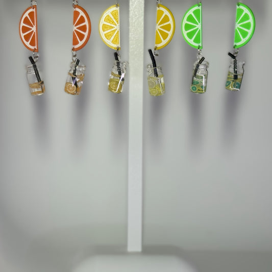 Citrus Drink Earrings